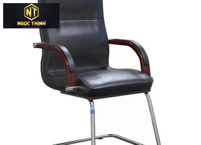 Ghế phòng họp cao cấp, đệm tựa ghế bọc da thật SL926